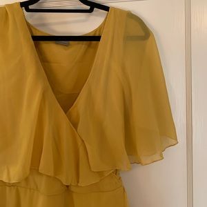 ASOS Curve Maxi Dress with Cape Back & Dipped Hem